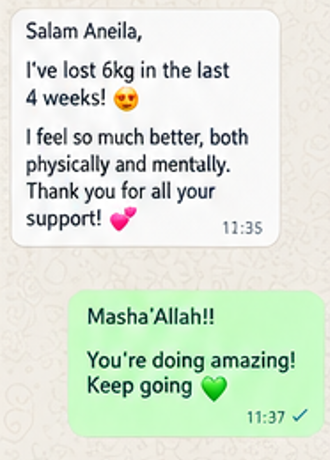WhatsApp testimonial 4