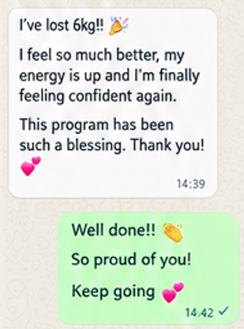 WhatsApp testimonial 14